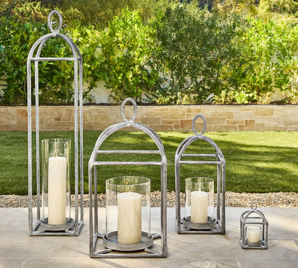 Fallon Forged-Iron Outdoor Lantern | Pottery Barn (US)