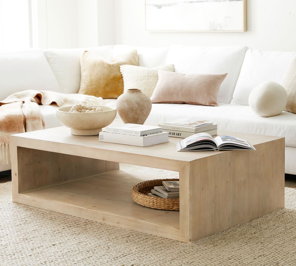 Folsom 60&quot; Grand Coffee Table | Pottery Barn (US)