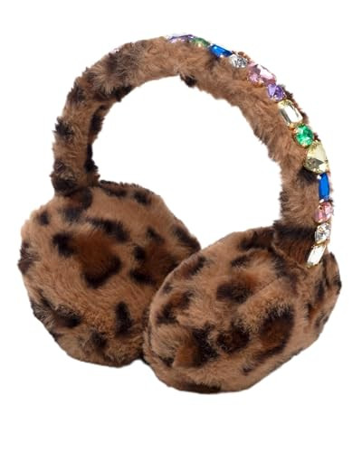 Super Smalls Leopard Earmuffs for Kids 3+ | Oprah’s Favorite Things 2025 | Plush Winter Ear Warmers with Sparkly Gem Charms & Adjustable Headband | Amazon (US)