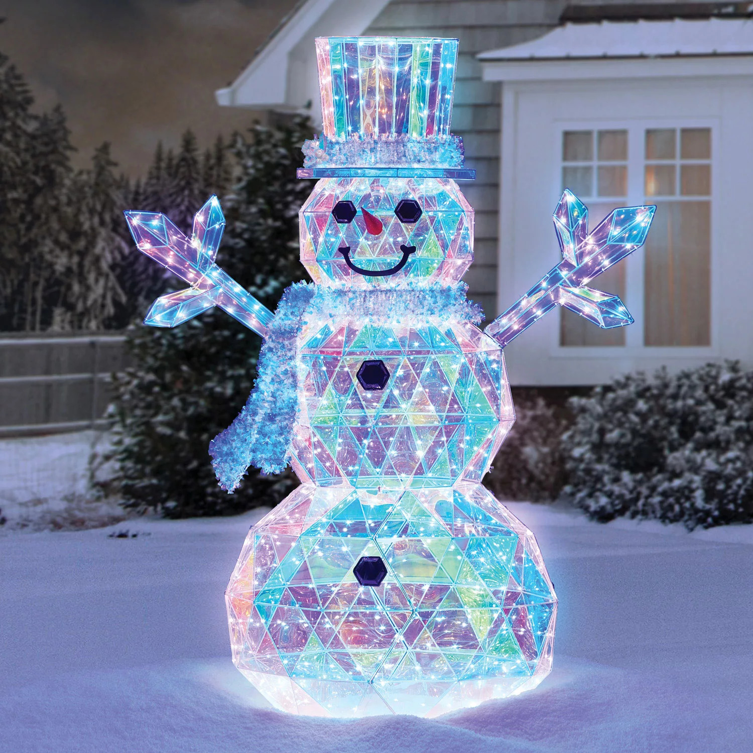 Member's Mark 6' Pre-Lit Prismatic Snowman | Sam's Club