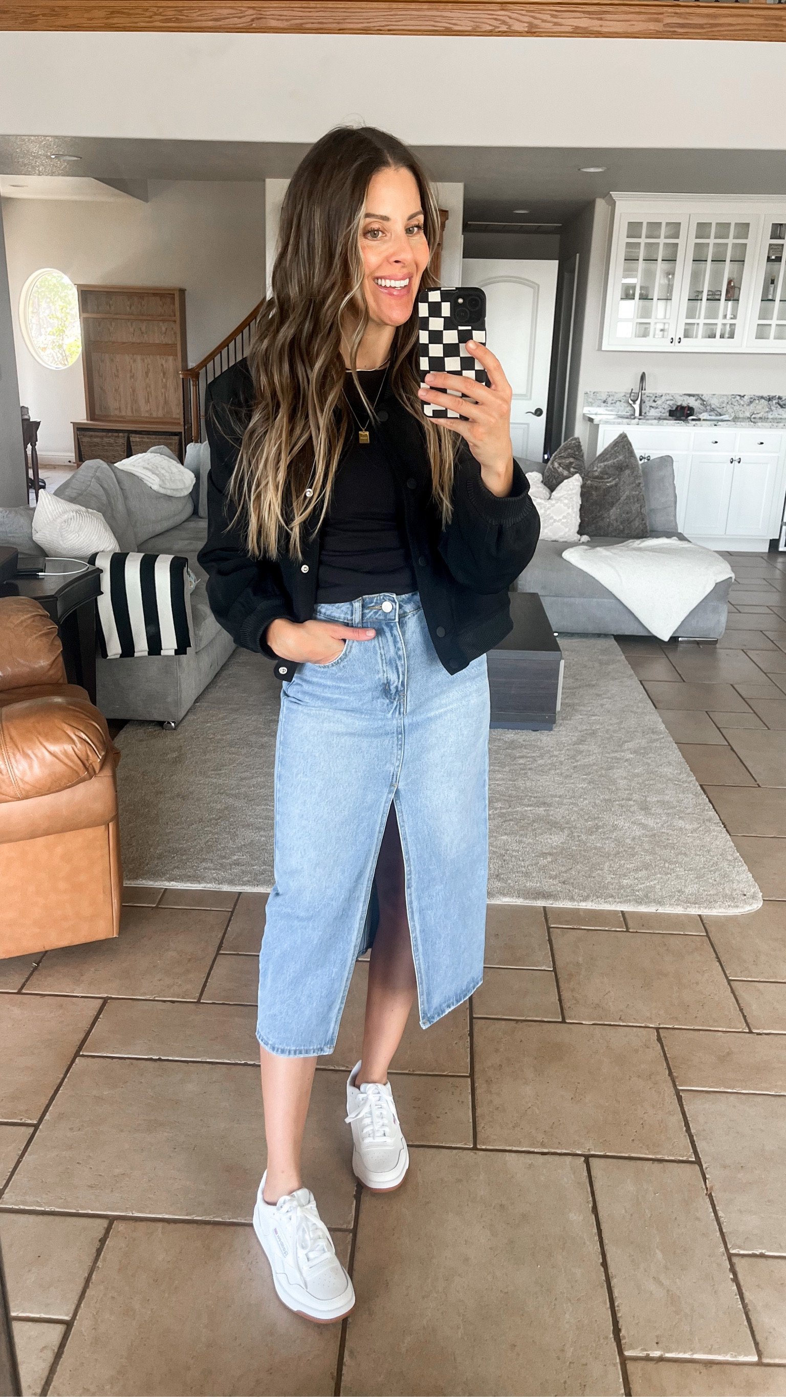 Denim midi skirt outfit!

Shein style shein finds shein sale shein skirt fall skirt fall outfit transitional fall outfit denim skirt outfit 

#LTKfindsunder50 #LTKstyletip #LTKSeasonal