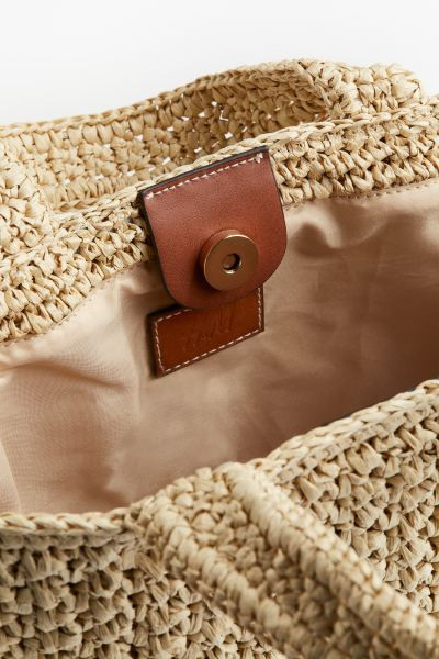 Straw Crossbody Bag - Beige - Ladies | H&M US | H&M (US + CA)