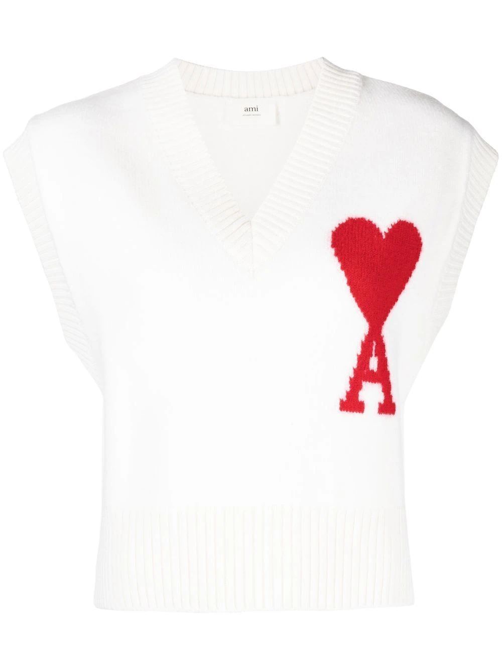 logo-intarsia knitted vest | Farfetch Global