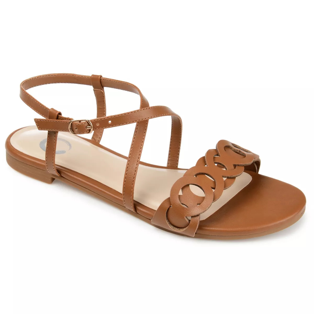 Journee Collection Womens Jalia Multi Strap Flat Sandals | Target