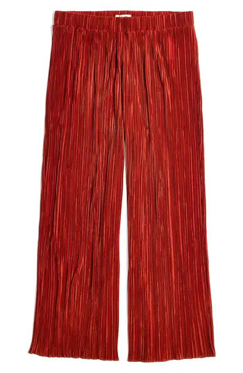 Women's Madewell Texture & Thread Micropleat Wide Leg Pants | Nordstrom