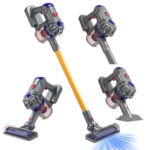 Kids Vacuum That Really Works, 3-in-1 Kids Cleaning Toy Set for 3 4 5 6 7+ Year Old Toddler Pretend Play Toys Vacuum Cleaner with Real Suction Birthday for Boys Girls Ages 3-5 4-8 | Amazon (US)