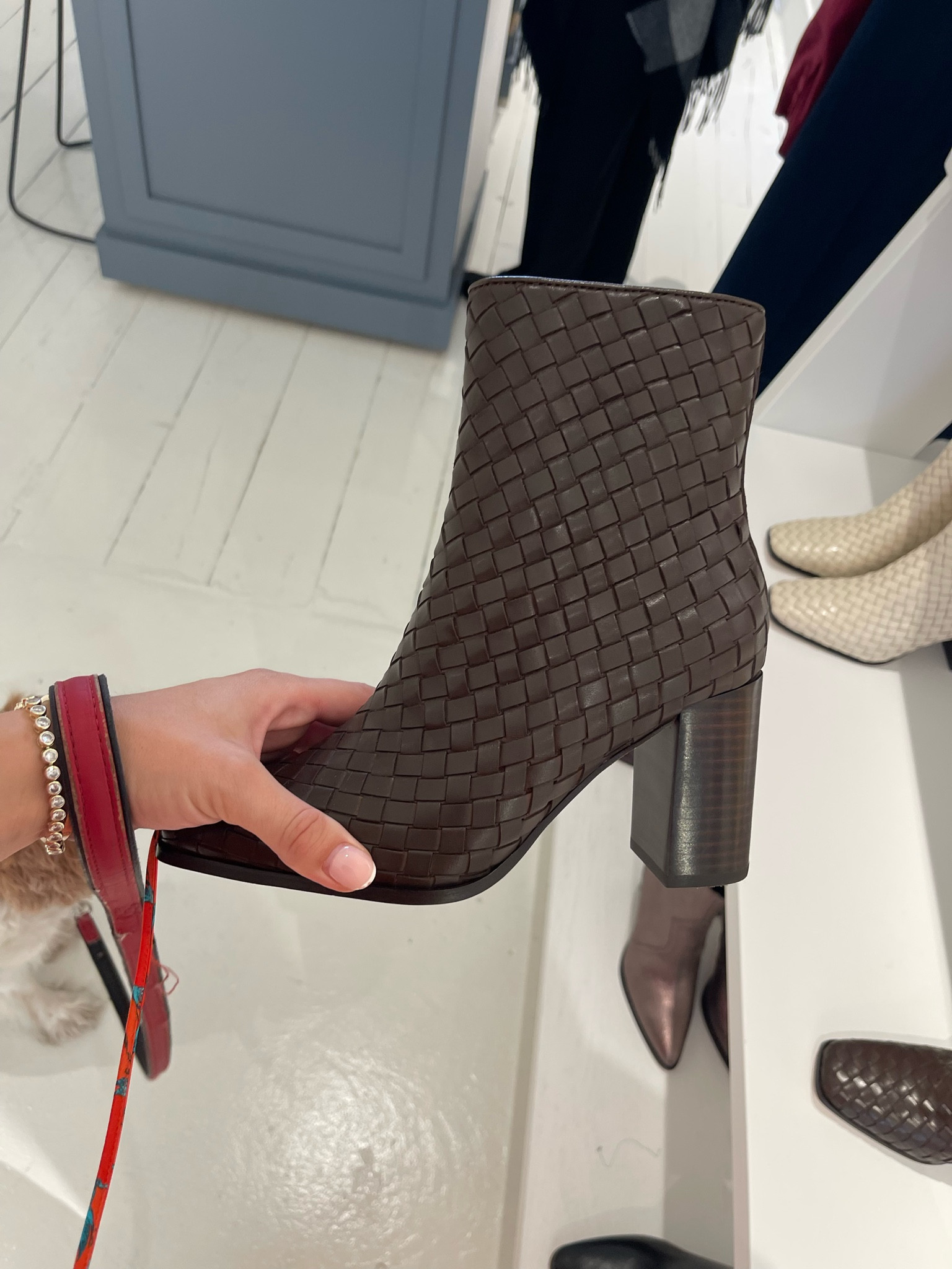 Chocolate brown boots, woven brown boot, autumn boots, transitional style, neutrals, brown style, autumn fashion, boot selfie, neutral style 

#LTKSeasonal #LTKstyletip #LTKeurope