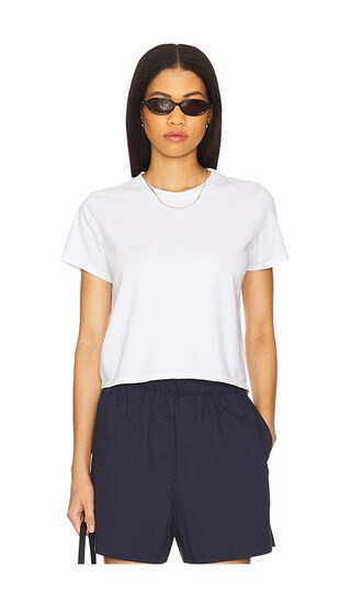 perfectwhitetee Springsteen Baby Tee in White. - size M | Revolve Clothing (Global)