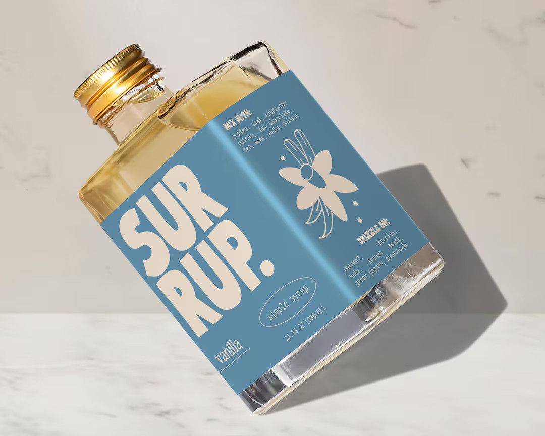 surrup. Vanilla Flavored Simple Syrup for Cocktails, Mocktails, Coffee & Tea | Etsy (US)