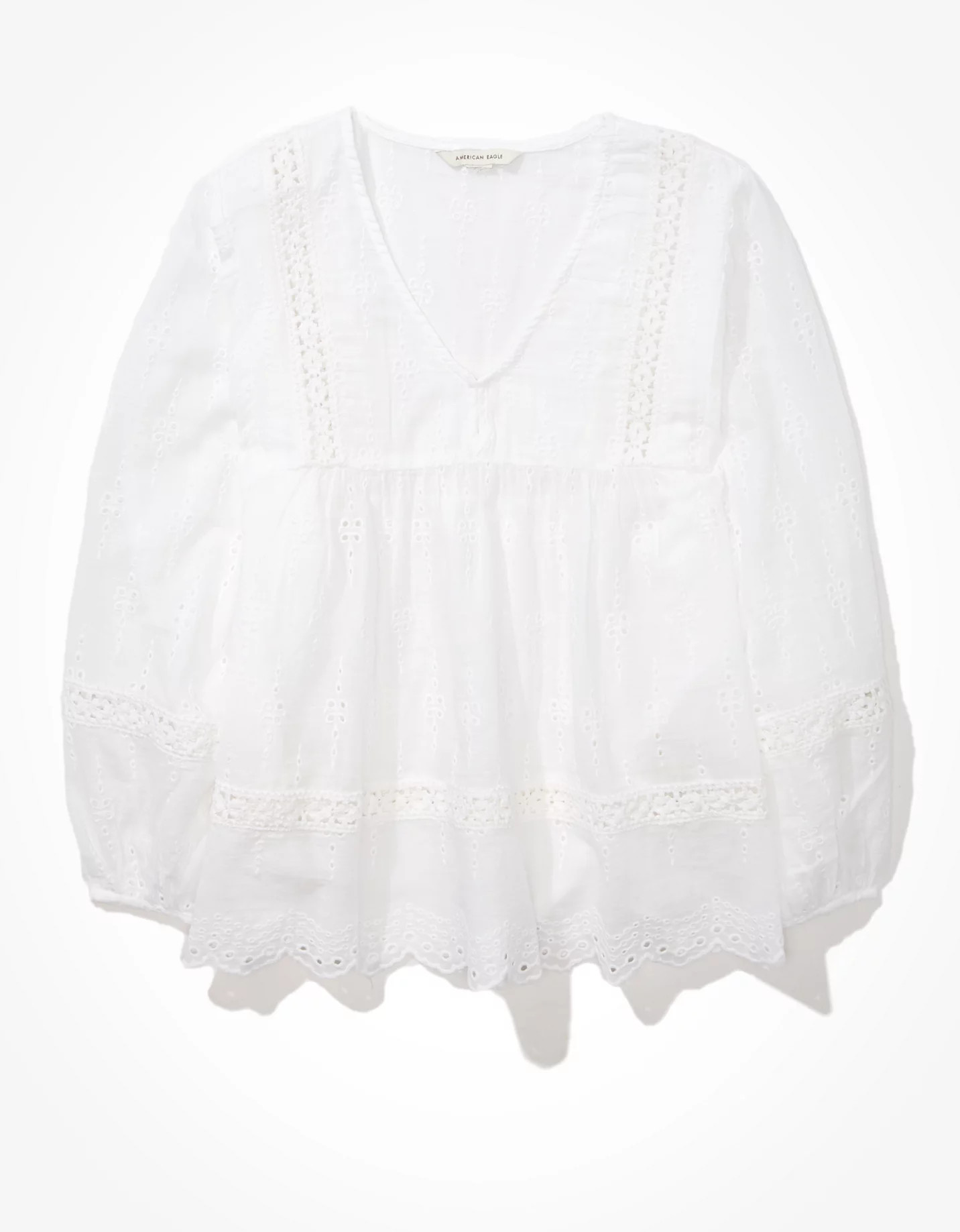 AE Embroidered Blouse | American Eagle Outfitters (US & CA)