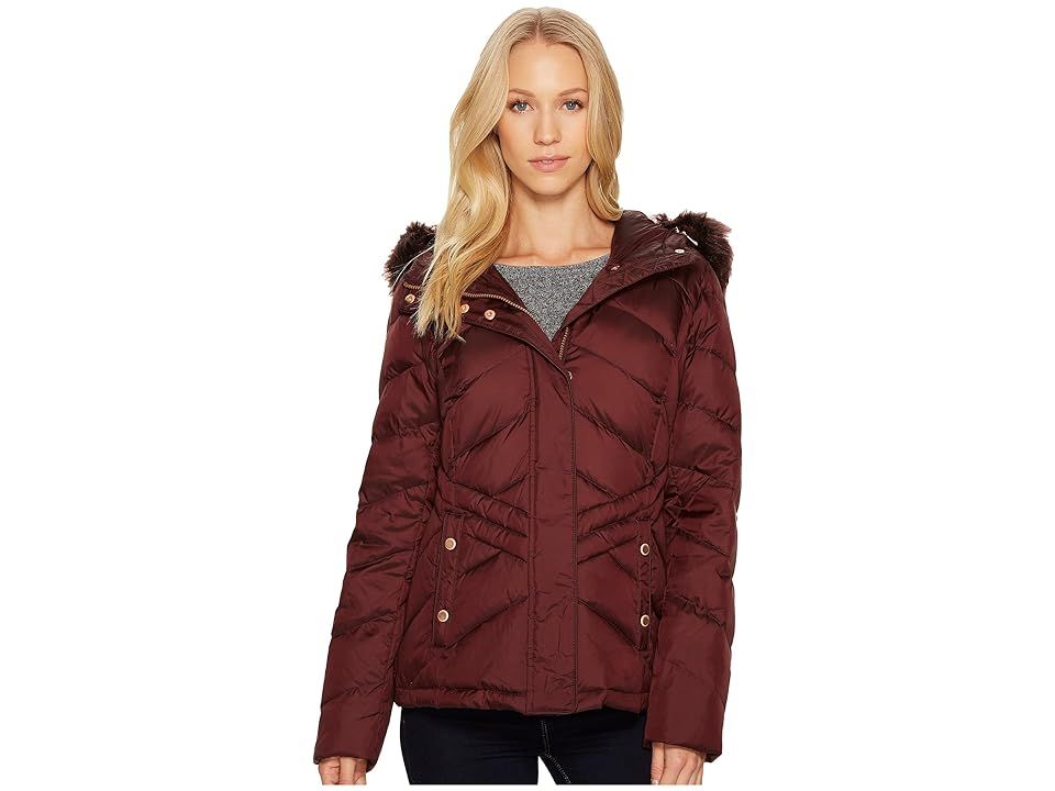 Marc New York by Andrew Marc Mallory 25 Matte Down Coat (Burgundy) Women's Coat | 6pm
