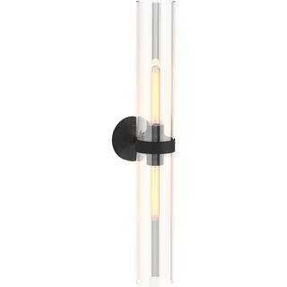 KOHLER Purist 2 Light XL Matte Black Indoor Bathroom Vanity Light Fixture, UL Listed | The Home Depot