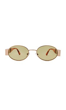 AIRE Mars Sunglasses in Satin Gold & Vintage Tort from Revolve.com | Revolve Clothing (Global)