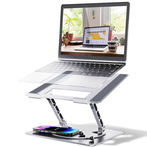 DUCHY Adjustable 360° Rotating Laptop Stand - Ergonomic, Portable, 22Lbs Heavy Duty - Compatible with MacBook Air/Pro & All 17-Inch Laptops | Amazon (US)
