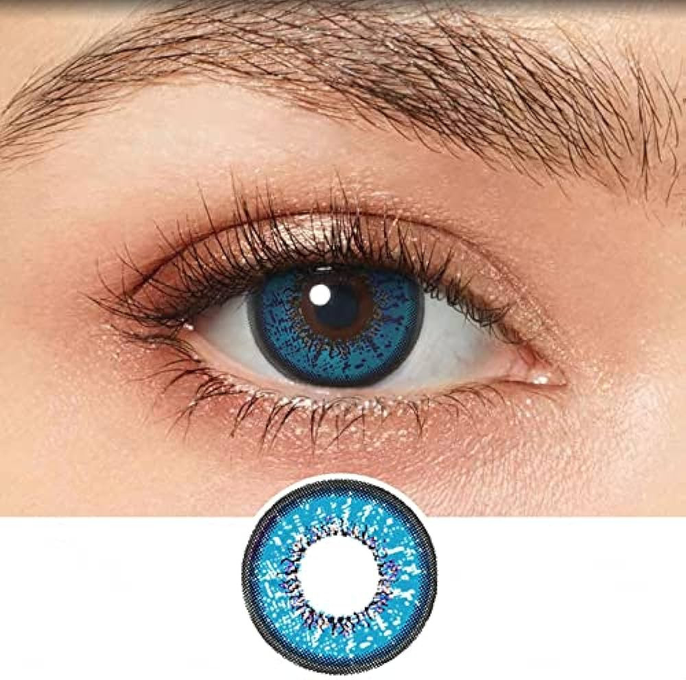 Colored Contacts Tweezers Perfect to Girl Makeup Beauty UPshion Theme Halloween Party,LoveBlue | Amazon (US)