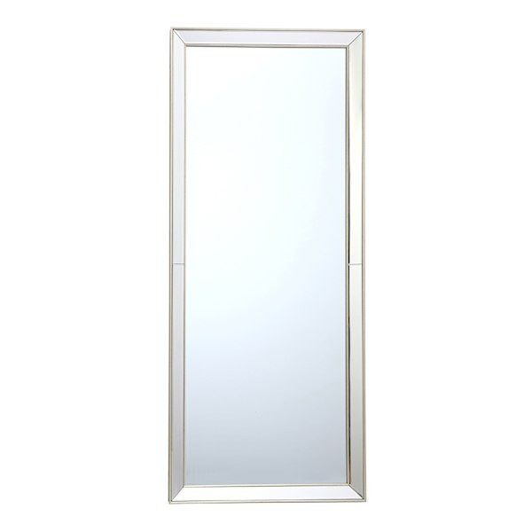 Grace Beveled Leaner Mirror, At Home, Grey, Wood | At Home