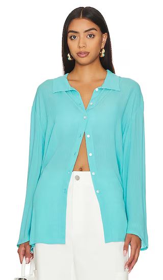 Whitney Beach Shirt in Aqua | Revolve Clothing (Global)