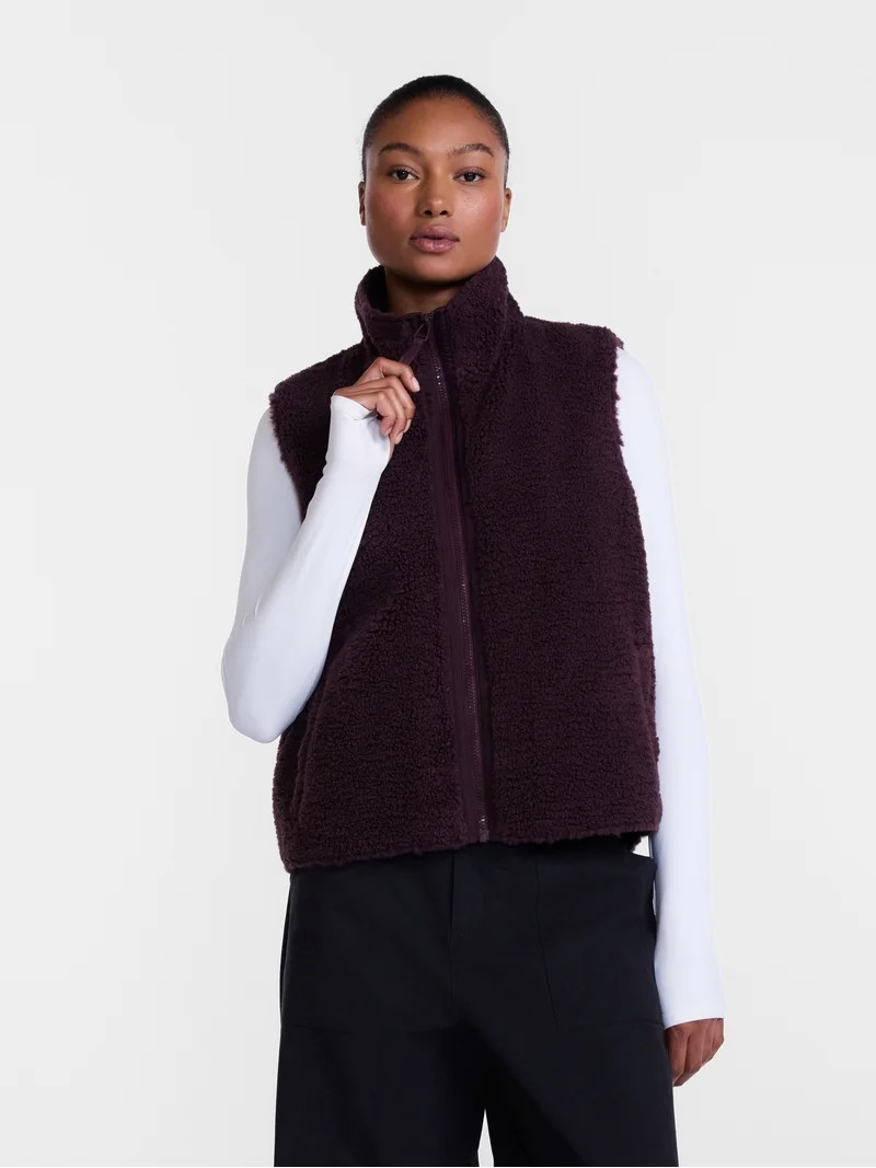 Ozark Trail Women's and Women's Plus High Pile Vest, Sizes XS-3X | Walmart (US)
