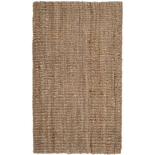 SAFAVIEH Natural Fiber Beige/Gray 3 ft. x 4 ft. Solid Area Rug NF447M-24 | The Home Depot
