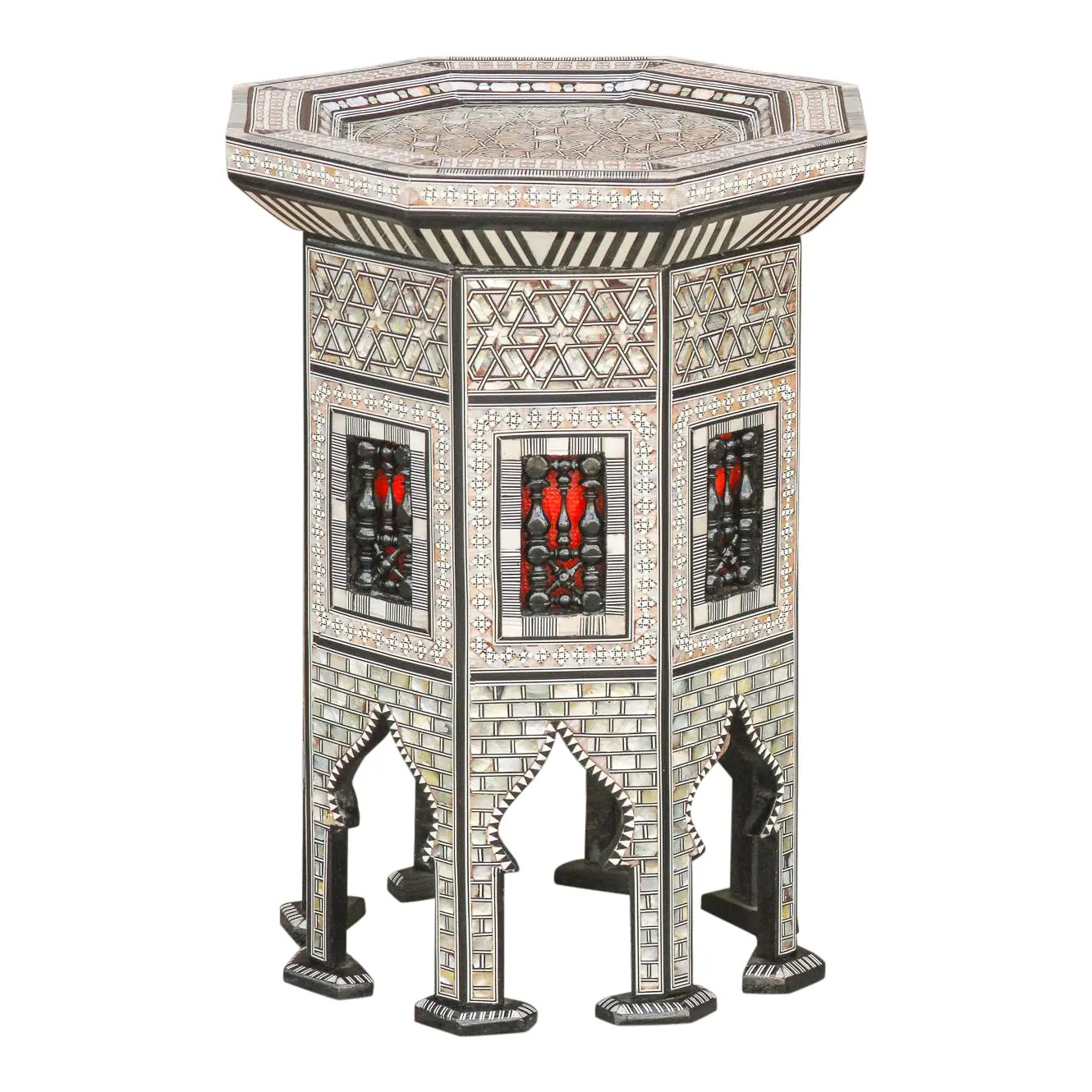 Mother-Of-Pearl Syrian Table | Chairish