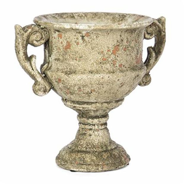 Rustic Ornate Cement Urn | Antique Farm House