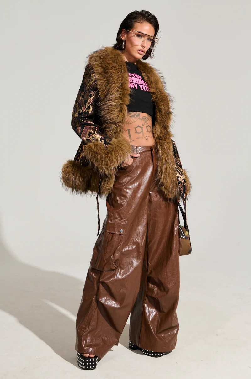 SOPHIE FAUX LEATHER TROUSER | AKIRA