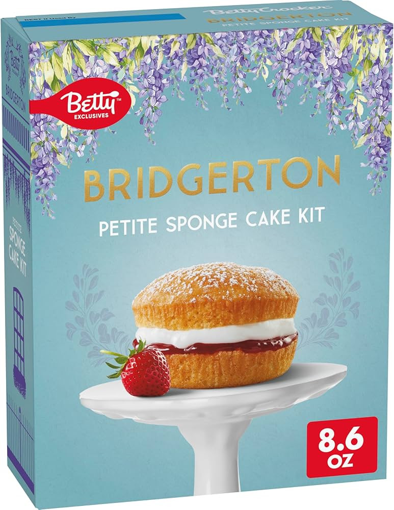 Betty Crocker Bridgerton Petite Sponge Cake Baking Kit, 8.6 oz | Amazon (US)