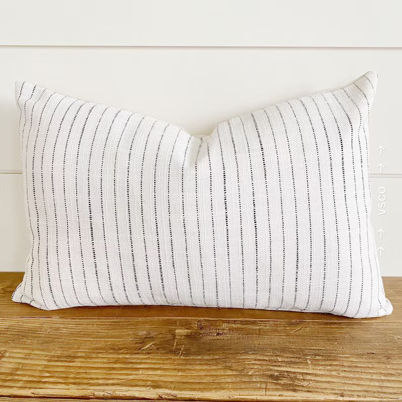 Olivia  Striped Pillow Cover  Black White Pillow  Striped | Etsy | Etsy (US)