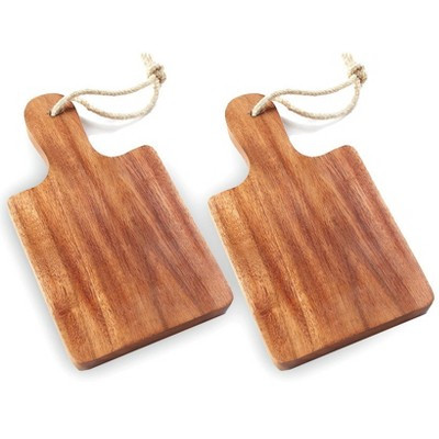 The Lakeside Collection Acacia Wood Set of 2 Charcuterie Boards - Set of 2 Boards | Target