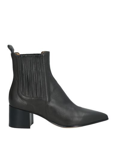 Pomme D'or Woman Ankle boots Charcoal Size 7 Leather | YOOX (US)
