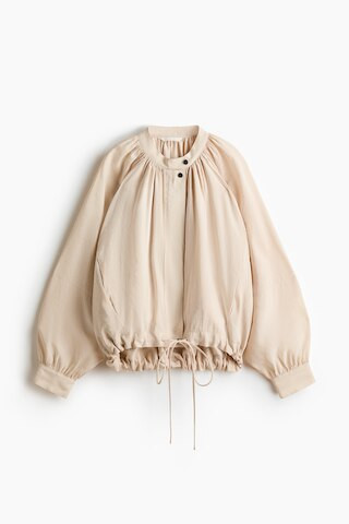 H & M - Balloon-Sleeved Modal Jacket - Beige | H&M (US + CA)