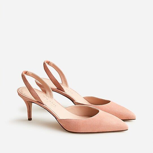 Colette slingback pumps in suede | J.Crew US