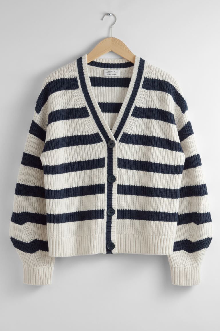 Striped Knit Cardigan | H&M (UK, MY, IN, SG, PH, TW, HK)