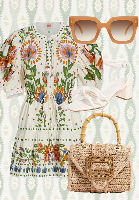 Spring style, spring outfit, spring dress, vacation dress, outfit idea 