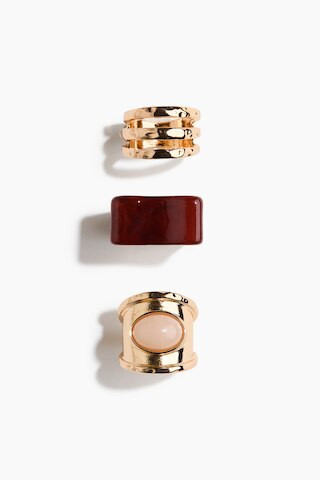 H & M - 3-Pack Rings - Gold | H&M (US + CA)