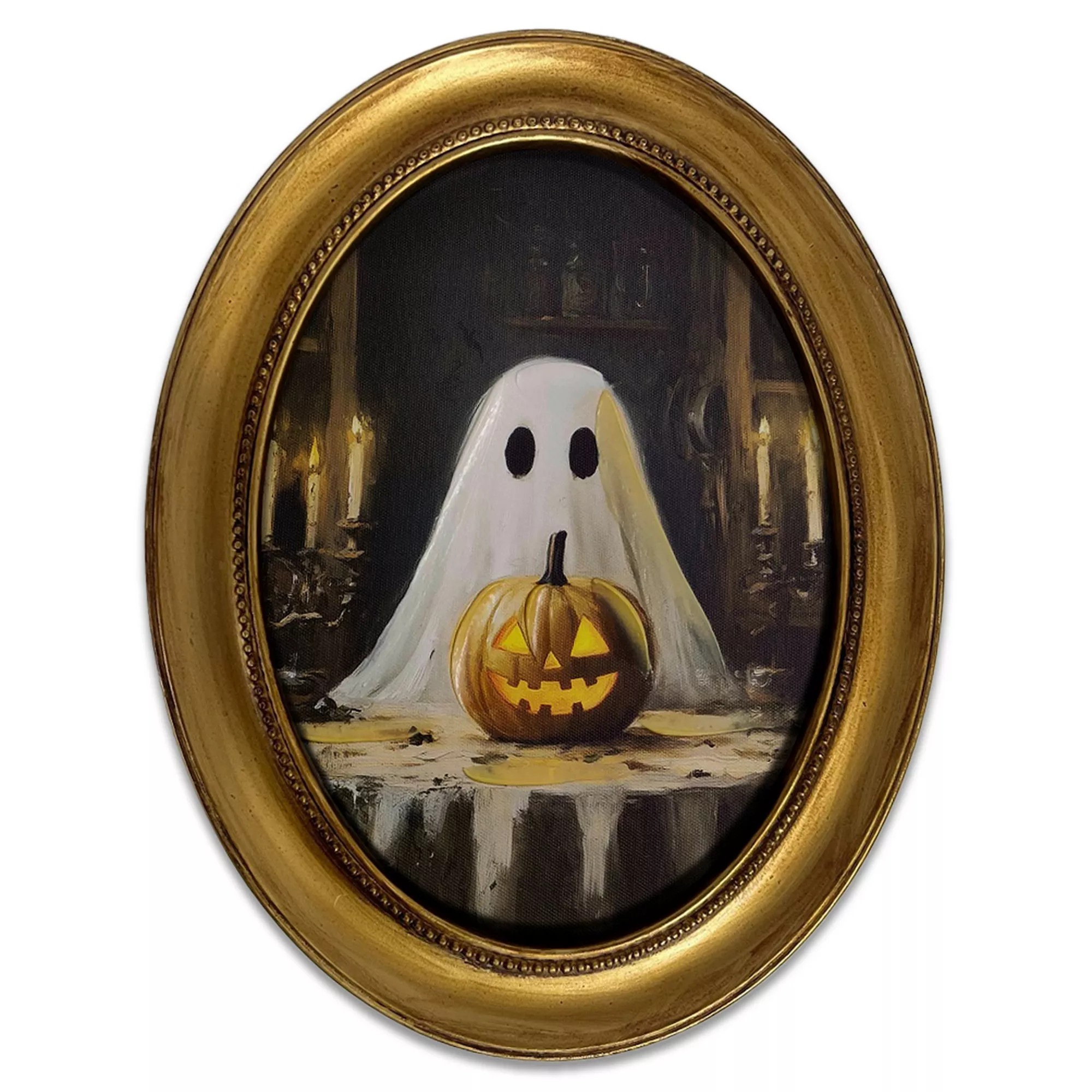 Oval Ghost Portrait Framed Canvas Wall Decor | Kohl's