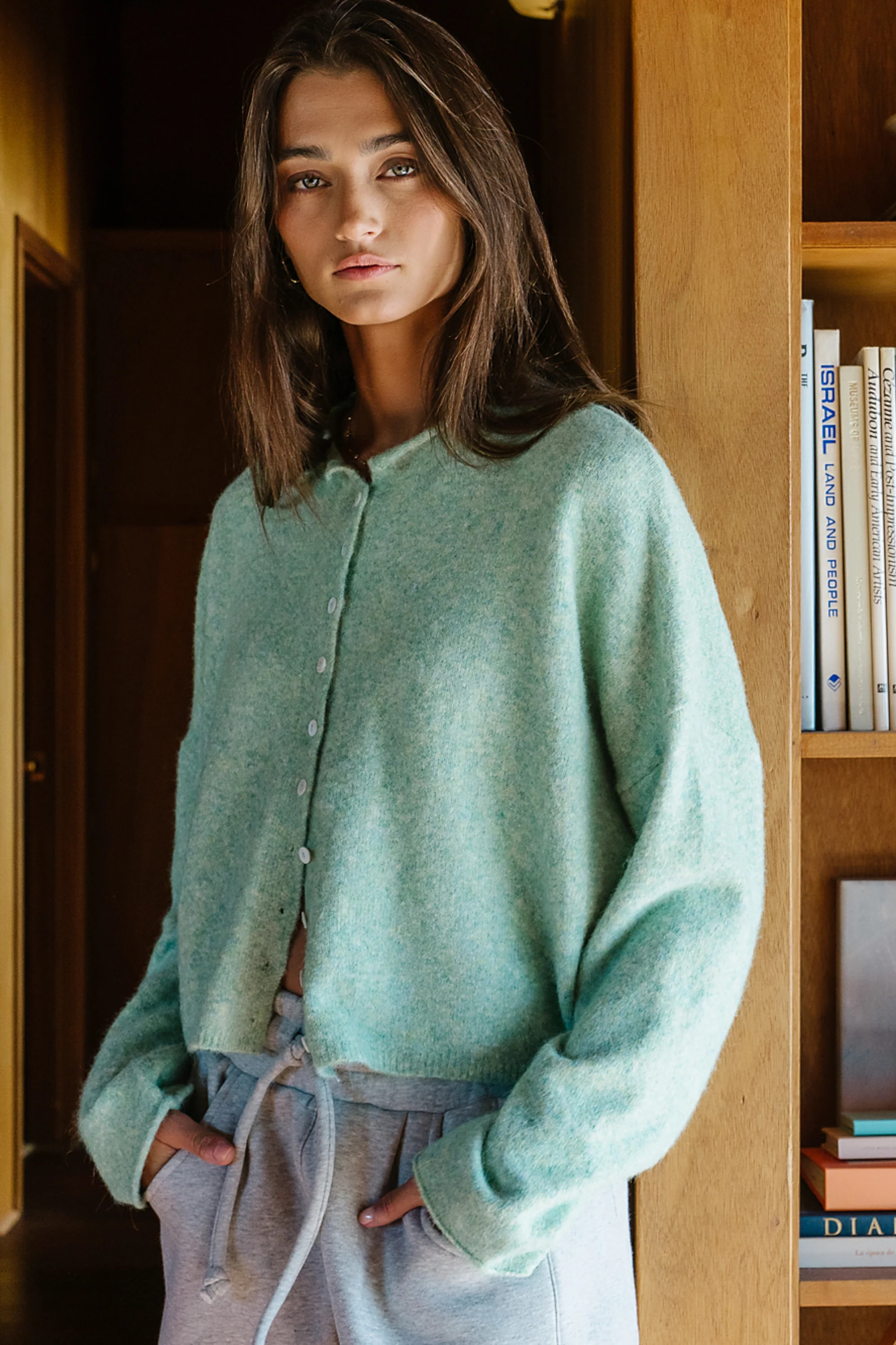 Maci Cardigan in Seafoam | Böhme US