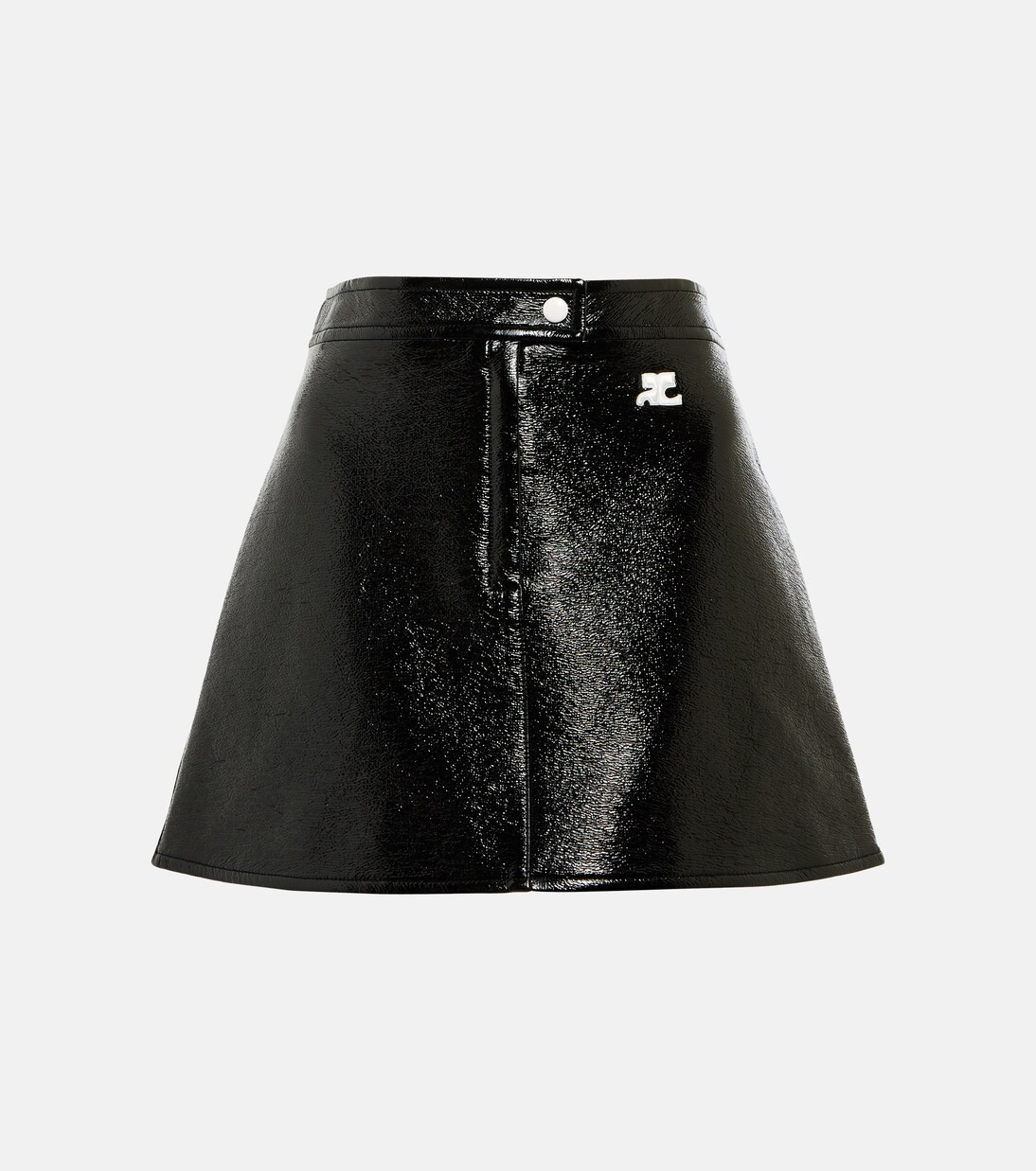 Logo A-line faux leather miniskirt | Mytheresa (INTL)
