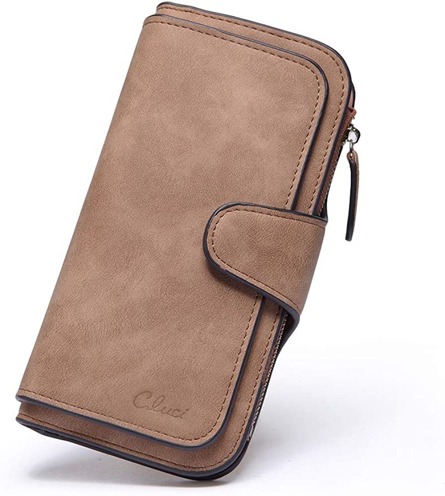CLUCI Women Wallet Soft Leather Designer Trifold Multi Card Organizer Lady Clutch | Amazon (US)