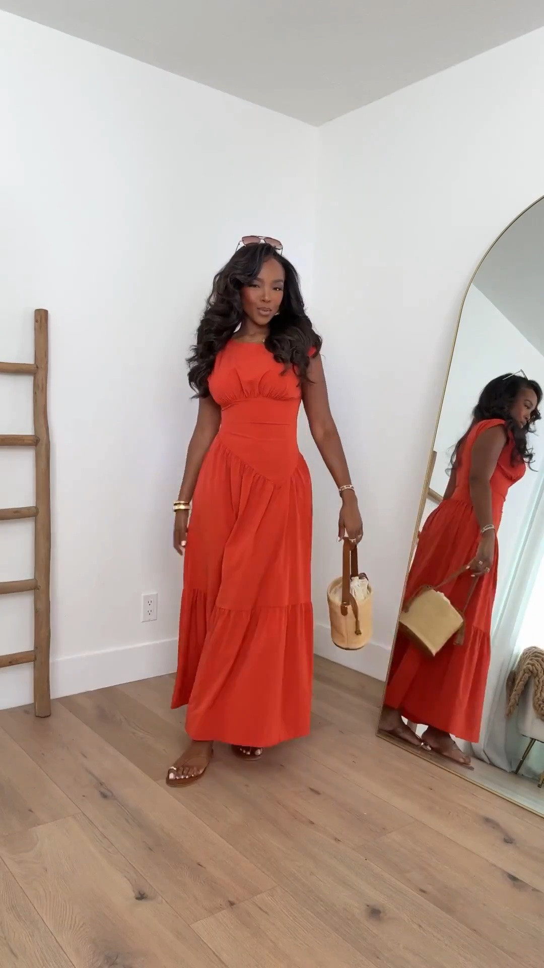 Hi Babes!

This vibrant red maxi dress is the definition of effortless vacation glamour. The fitted waist creates the prettiest silhouette while the flowy skirt gives that beautiful movement when you walk. This is one of those dresses that looks elevated with minimal effort and instantly makes you feel put together.

The bold red color is such a statement for summer and vacations, but it's also a piece you'll reach for year after year because it never goes out of style. Pair it with neutral sandals, gold jewelry, and a woven bag for the perfect chic warm-weather look.

Where to wear this:
• Beach vacation dinners
• Resort getaways
• Summer brunch
• Date night
• Cruise outfits
• Bridal showers
• Summer weddings
• Sunset cocktails

Undergarments: Nude seamless underwear and a strapless bra or adhesive cups work best with this style.

Everything is linked below.

xx Kira | IG: KirasFashionFinds

34D - 27 - 40 • Size Small or 4

Follow me on Instagram and YouTube @kirasfashionfinds.

#LTKootd #LTKgrwm #LTKPetite
