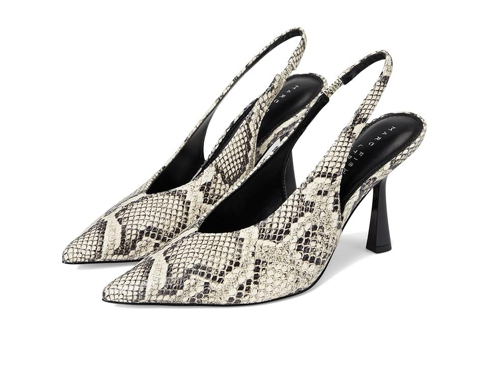 Marc Fisher LTD Esther Women's Shoes White Snake : 9.5 M, Leather | Zappos