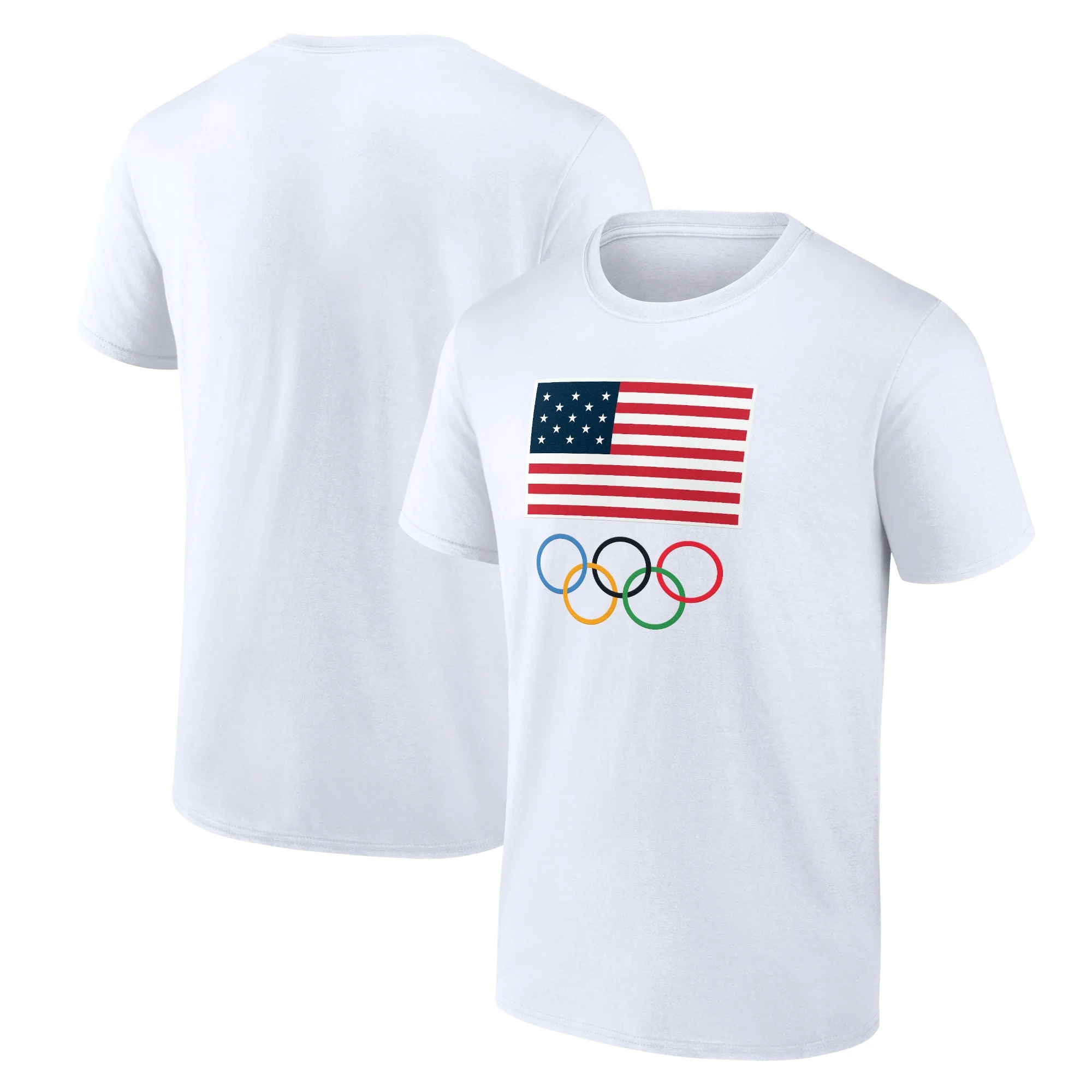 Men's  White Team USA 2024 Olympics Primary Logo T-Shirt | Walmart (US)