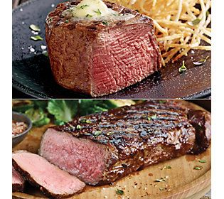 Kansas City Steak Co. (2) 6-oz Filets & (2) 10- oz Strip Steaks | QVC