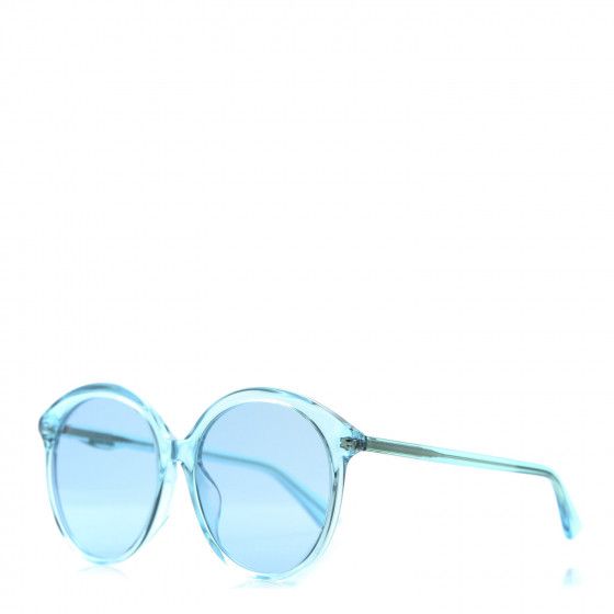 GUCCI Acetate Sunglasses GG0257S Blue | Fashionphile