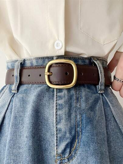 CA$5.39
-2%
CA$5.50
1pc Women's Simple Fashionable Casual Pu Leather Decorative Belt For Jeans Summer, School Fall, Autumn, Halloween
4.95
(1000+)
#2 Bestseller
in Tape Belts Women Belts & Belts Accessories

Color: Coffee


Size
one-size
Height:2.8 cmLength:106 cm

Size Guide
Qty:

 | SHEIN