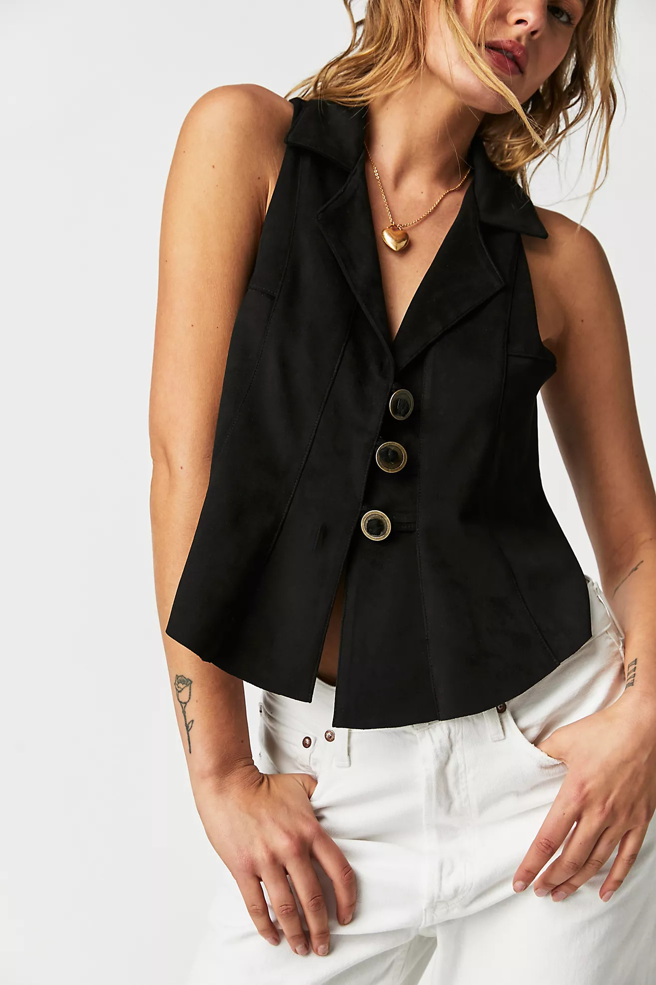 Lacey Vegan Suede Vest | Free People (Global - UK&FR Excluded)