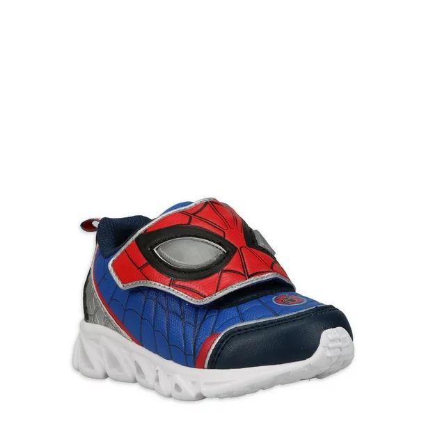 Spiderman Toddler Boys License Light-up Low-Top Sneakers, Sizes 7-12 - Walmart.com | Walmart (US)