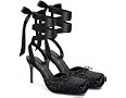 Agodor Satin Ballet Heels for Women, Lace Up Ballet Pumps with Bow,Square Toe High Slingback Heel... | Amazon (US)
