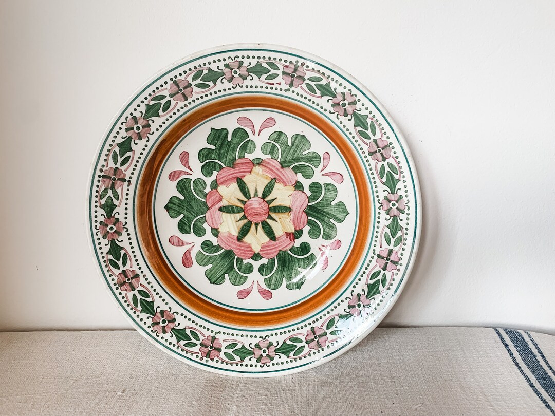 Antique Granit traditional Hungarian folk plate - handpainted | Etsy ROW