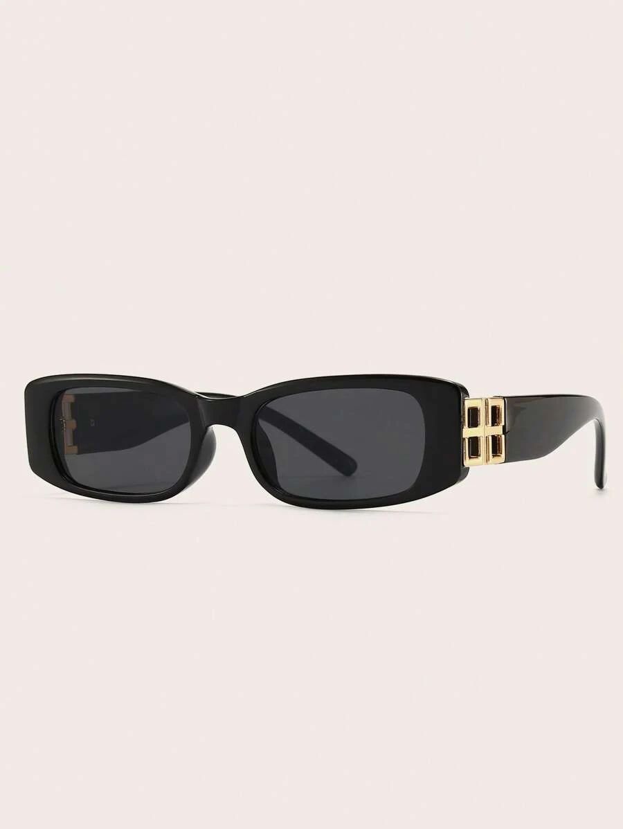 1pair Women Square Frame Fashion Glasses Black shades For Daily Life | SHEIN
